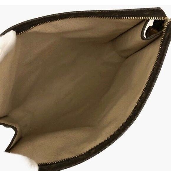 Authentic LV Louis Vuitton Monogram Poche Toilette Cosmetics Zip Pouch Vintage - Picture 8 of 10